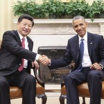 Presidente de China Xi Jinping y Presidente Barack Obama de U.S. (Xinhua/Lan Hongguang via Getty Images)