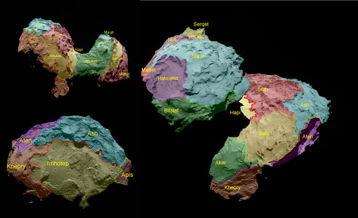 Comet 67 / P regional map