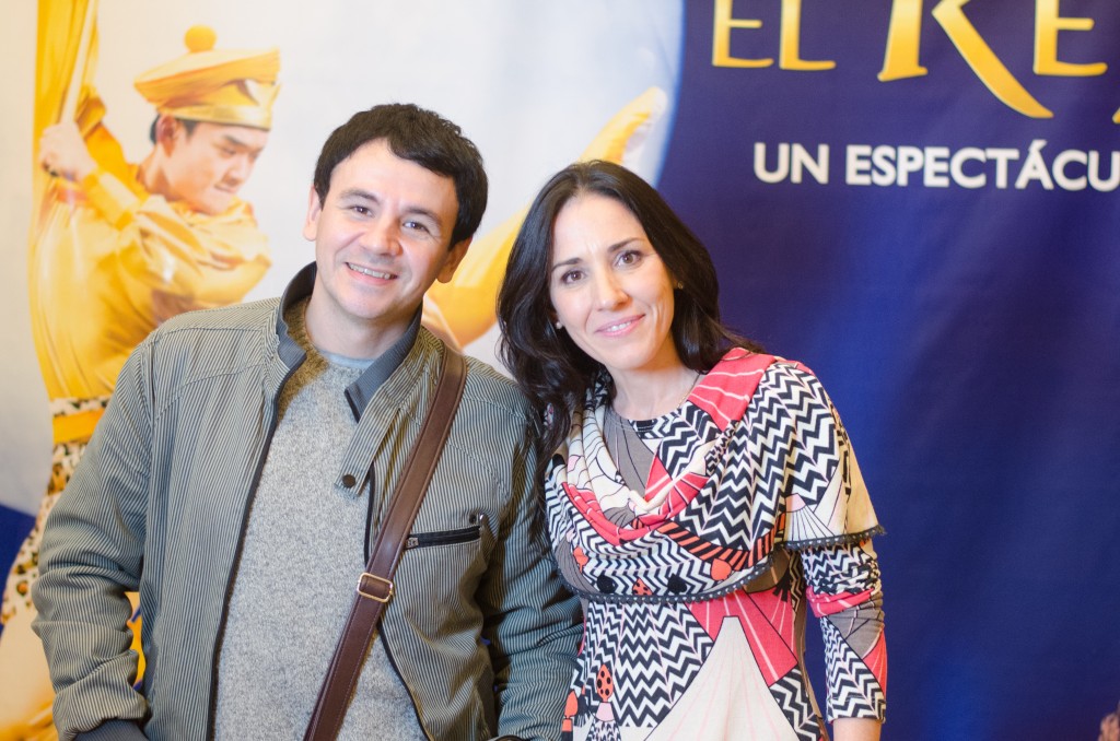 El actor Sebastián Fernández y la bailarina Eugenia Rufino. 