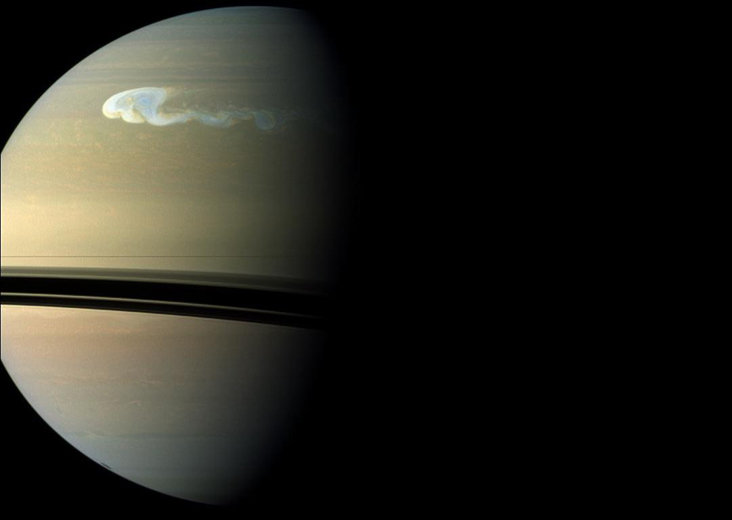 Imagen de Saturno desde la nave Cassini (NASA/JPL)