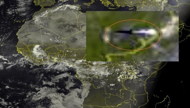 Enorme objeto volador no identificado fue captado por satélite del clima